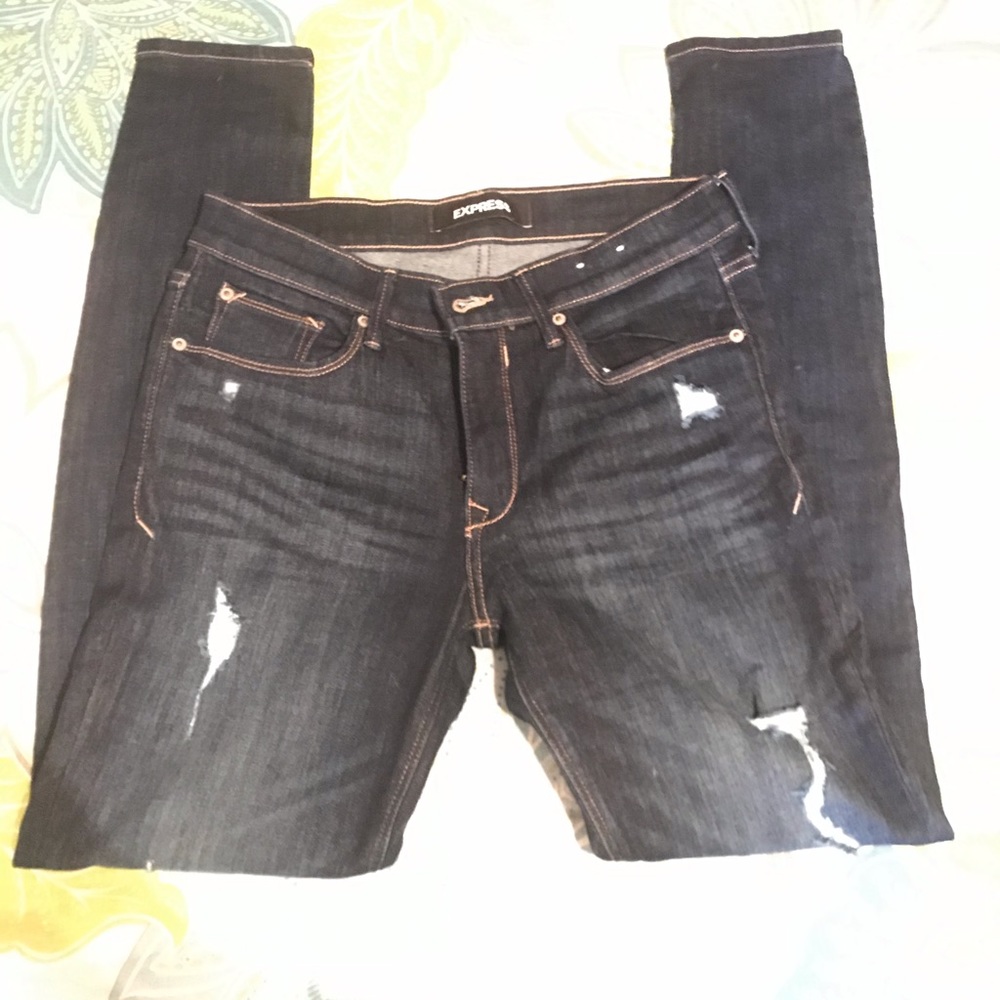 Express legging distressed jeans